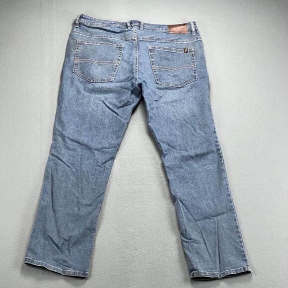 Buffalo Jeans Men's 36x32 David Bitton Jackson-X Straight Stretch Medium Wash - Picture 2 of 9